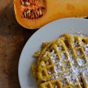 Roasted Butternut Squash Waffles