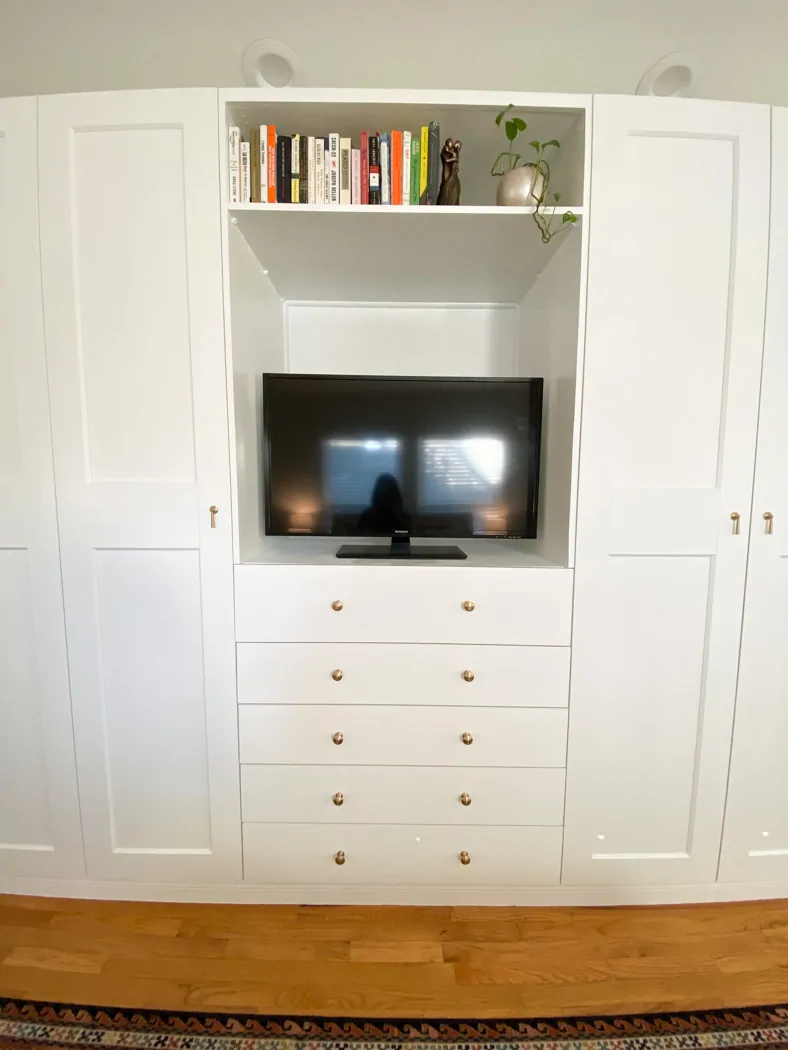 Ikea wardrobe deals with tv space