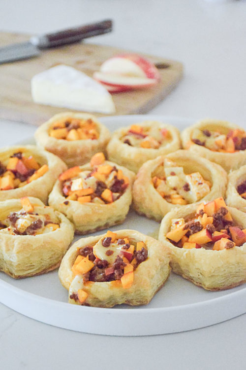 Apple Chorizo Brie Puff Pastry Easy Appetizer_Natalie Paramore