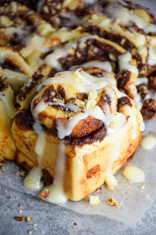 Chocolate Hazelnut Cinnamon Rolls Natalie Paramore