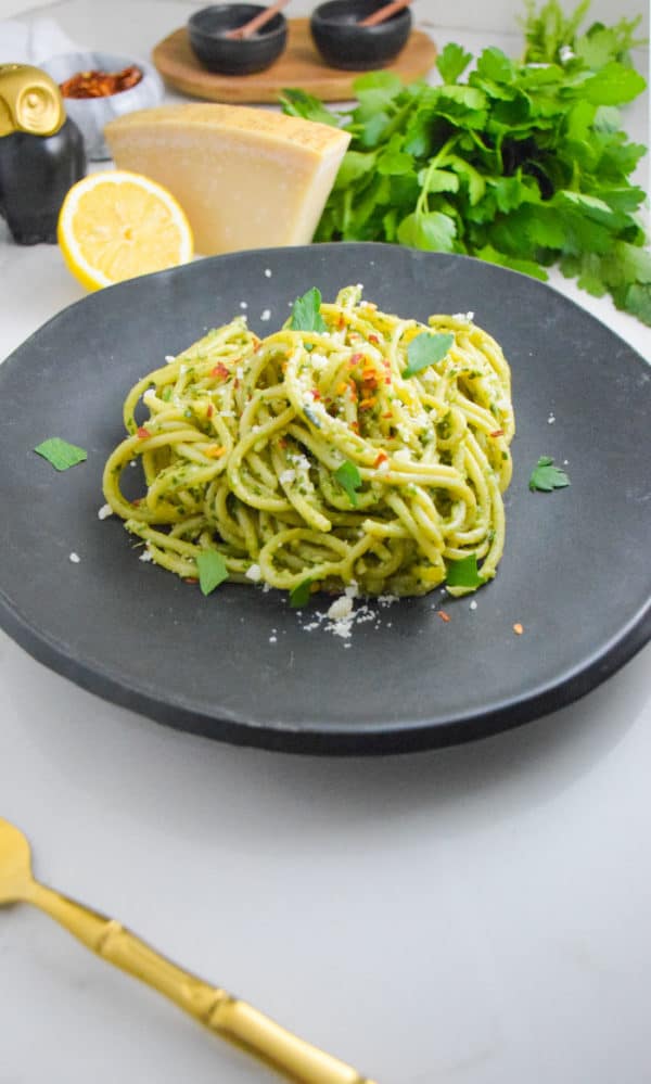 Creamy Alfredo Pesto Pasta Natalie Paramore