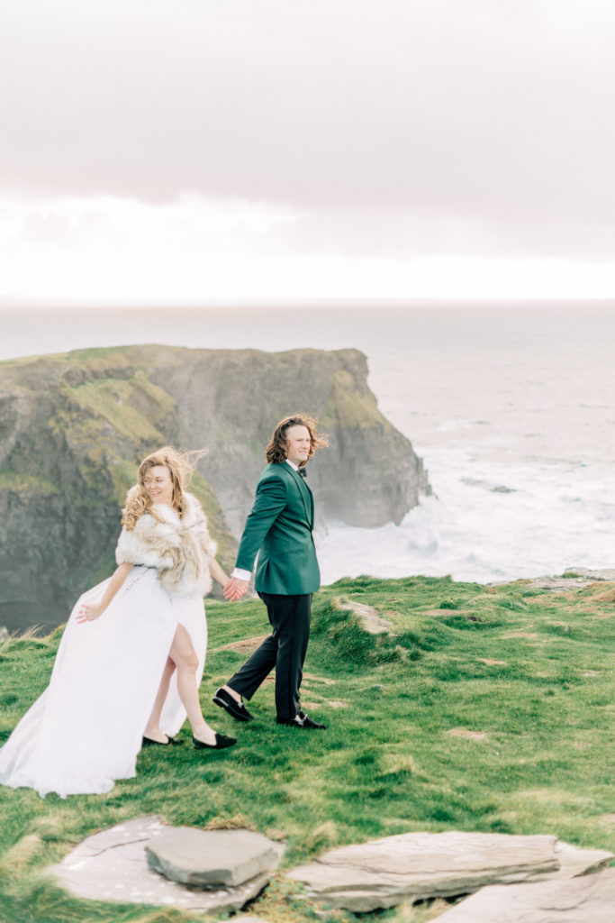 Enchanting Engagement Photos at The Cliffs of Moher_ Natalie Paramore