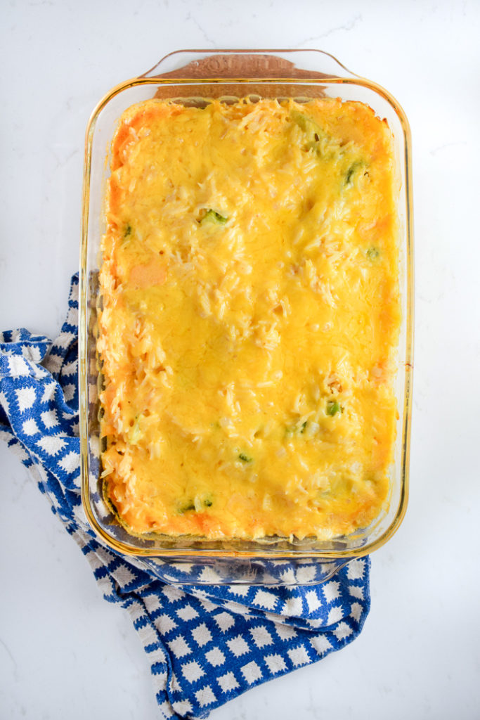 Cleaned Up Broccoli Cheese Rice Casserole 