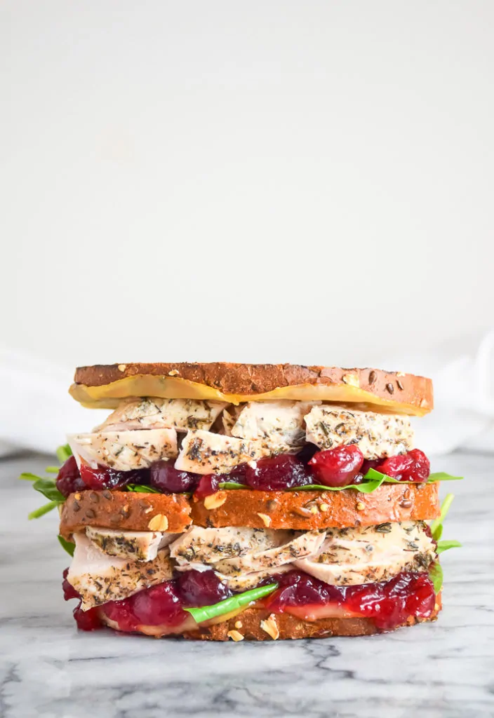 Leftover Turkey Sandwich with a Moist Maker 