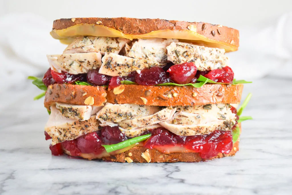 Leftover Turkey Sandwich with a Moist Maker 