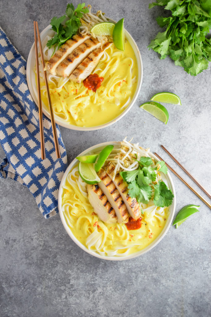 Grilled Chicken Coconut Lemongrass Noodle Bowls_Natalie Paramore-7