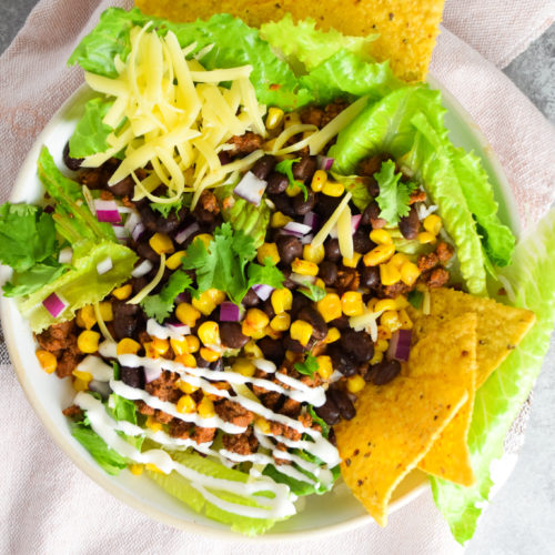 Loaded Taco Salad Bowls - Natalie Paramore