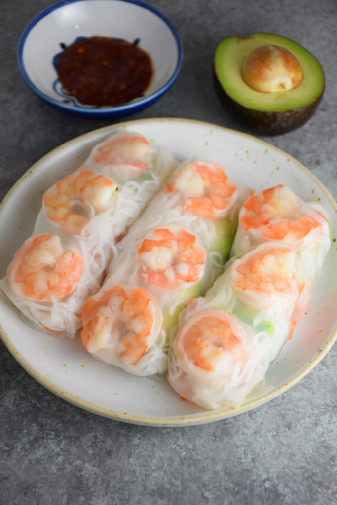 Shrimp and Avocado Spring Rolls - Natalie Paramore