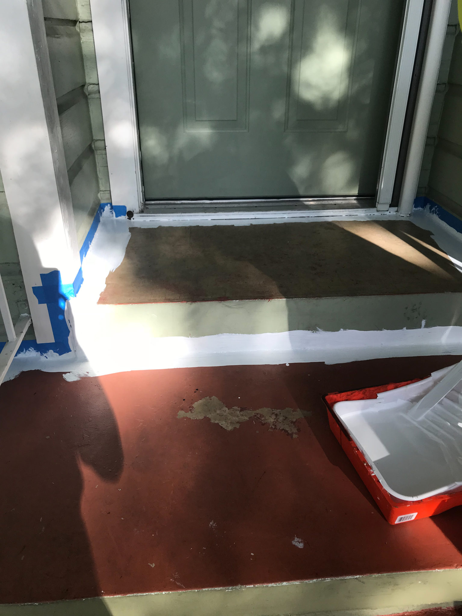 How To Paint Cement Steps To Look Like Tile Natalie Paramore