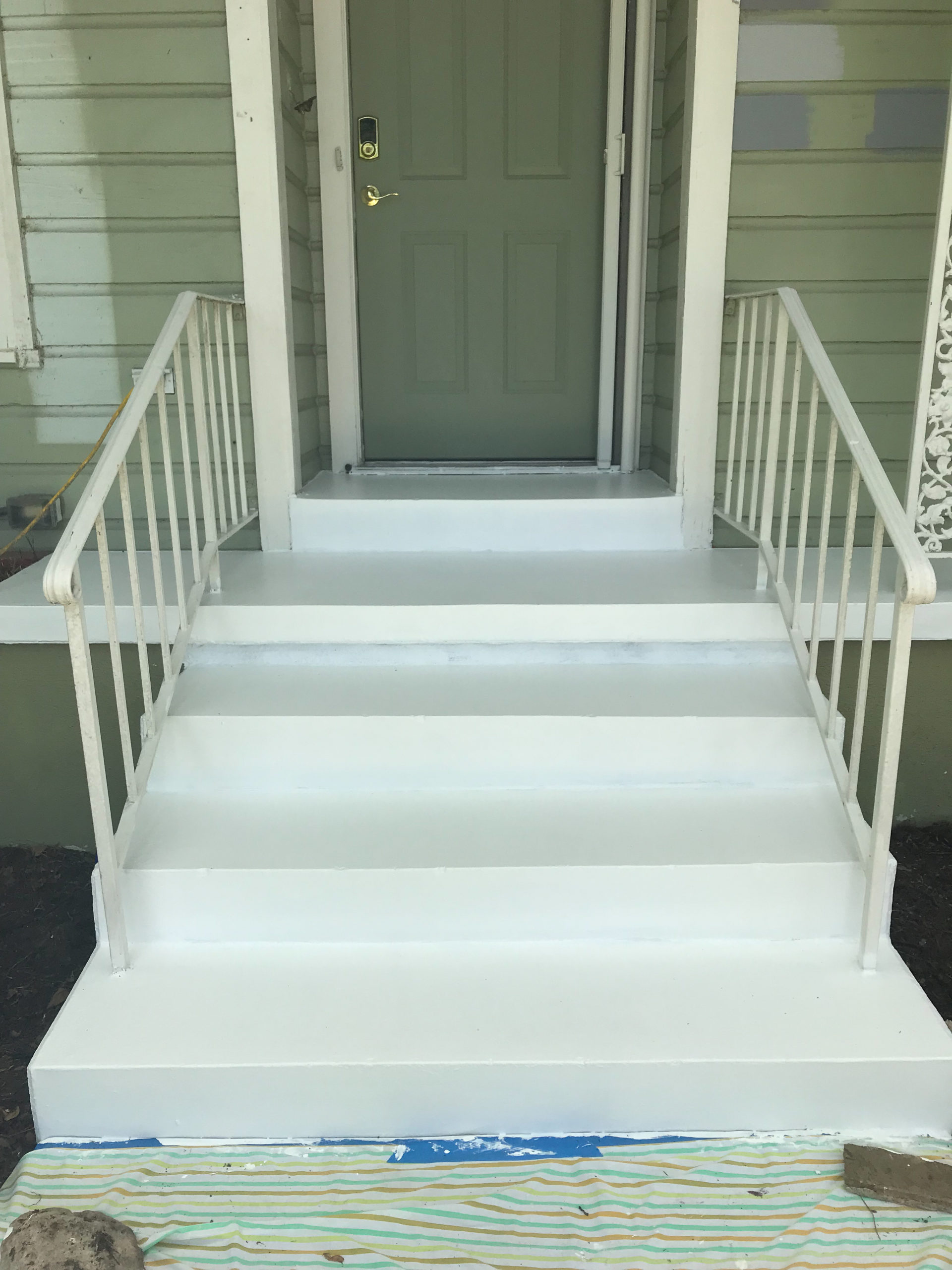 How To Paint Cement Steps To Look Like Tile Natalie Paramore