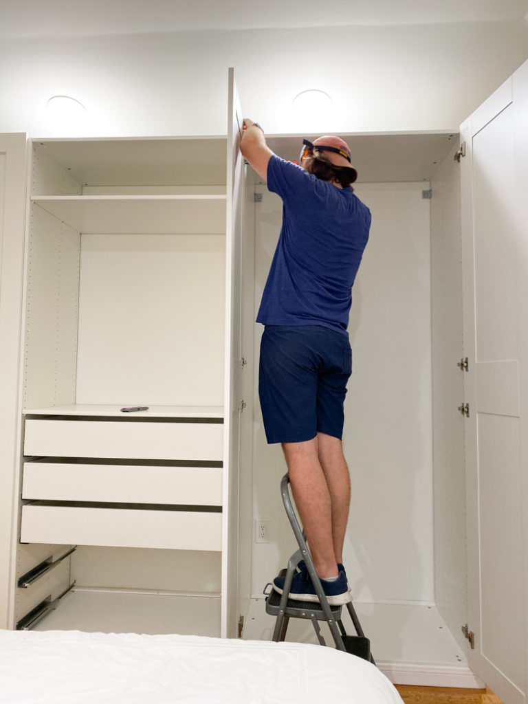 Built In Primary Closet Renovation (IKEA Pax Closet Hack) _ Natalie Paramore