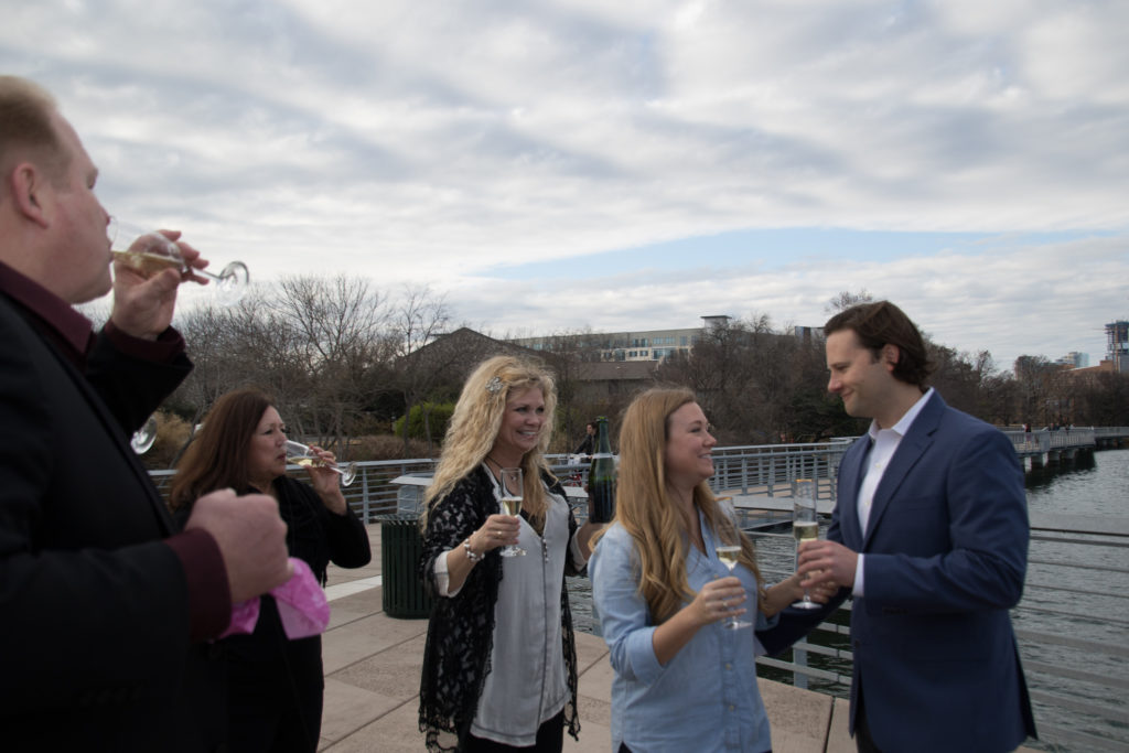 Our Engagement Story - Austin TX Blogger Lady Bird Lake Proposal Surprise Proposal