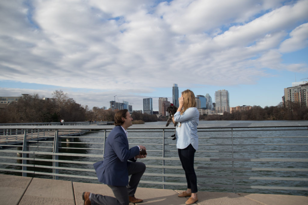 Our Engagement Story - Austin TX Blogger Lady Bird Lake Proposal Surprise Proposal