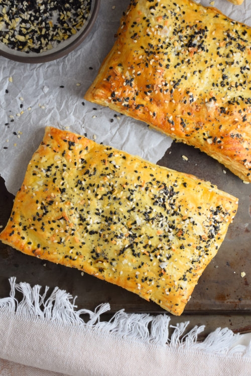 Sausage Egg and Cheese Everything Breakfast Puff Pastry Natalie Paramore