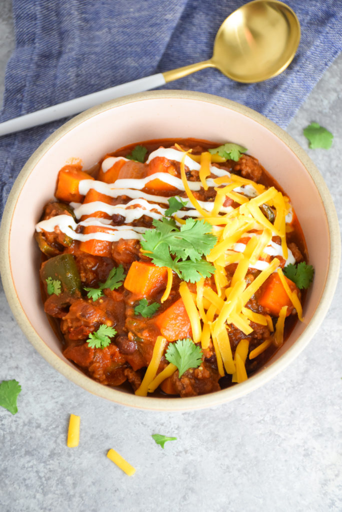Hearty Veggie-Filled Chili - Natalie Paramore