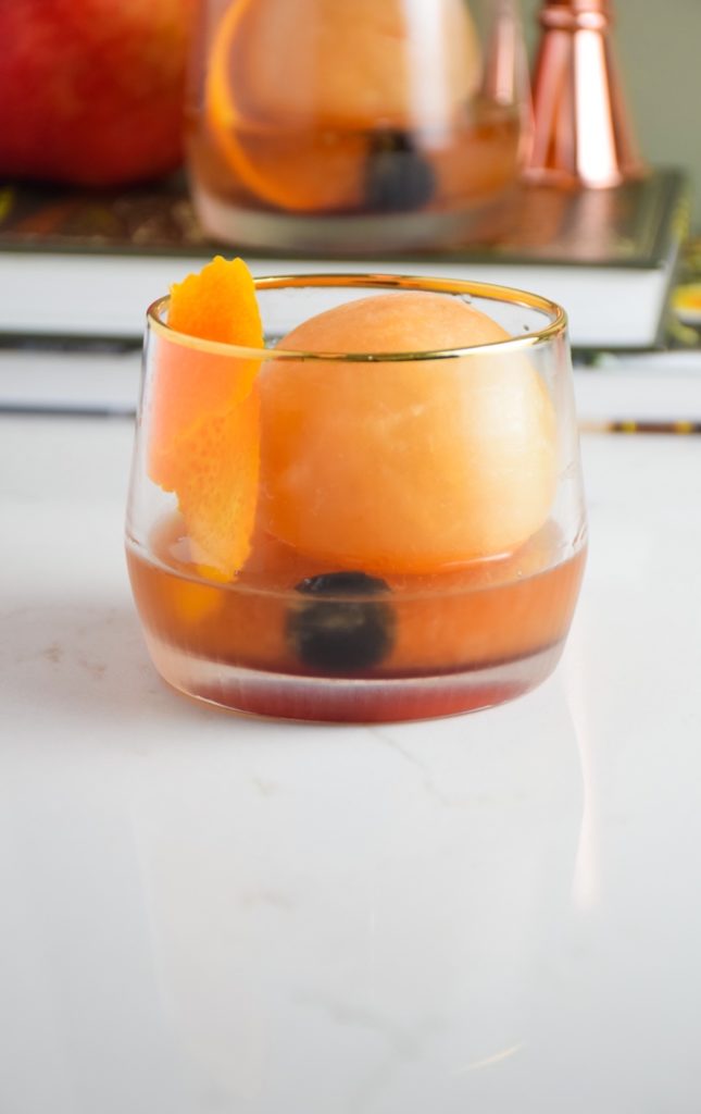 Ice Ball Old Fashioned Cocktail