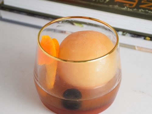 Ice Ball Old Fashioned Cocktail