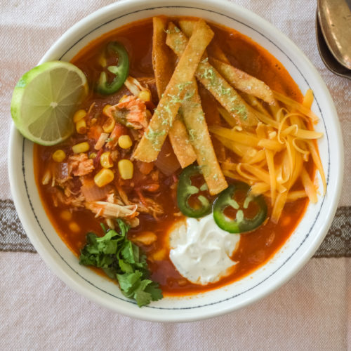 Spicy Chicken Tortilla Soup Recipe