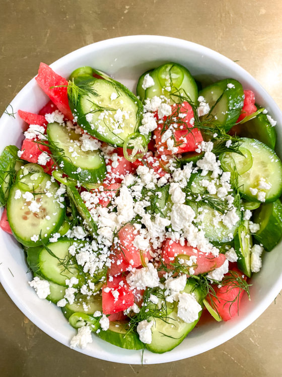 Spicy Cucumber and Watermelon Salad - Natalie Paramore