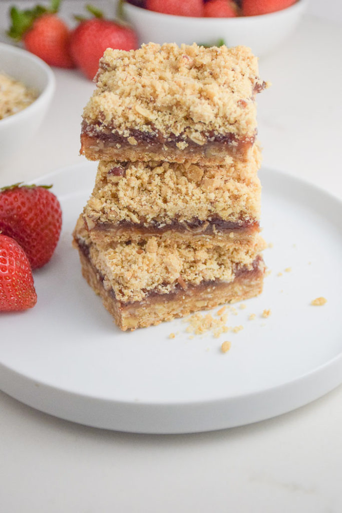 Strawberry Oat Bars