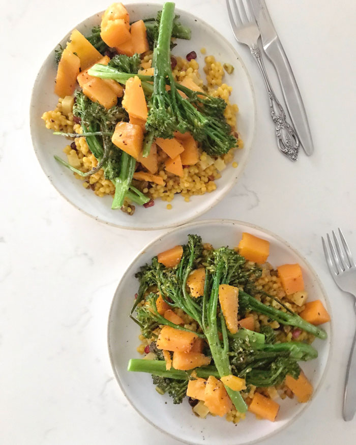 Turmeric Couscous Bowls with Broccolini_Natalie Paramore